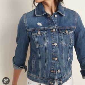 Old Navy Distressed Jean Jacket
